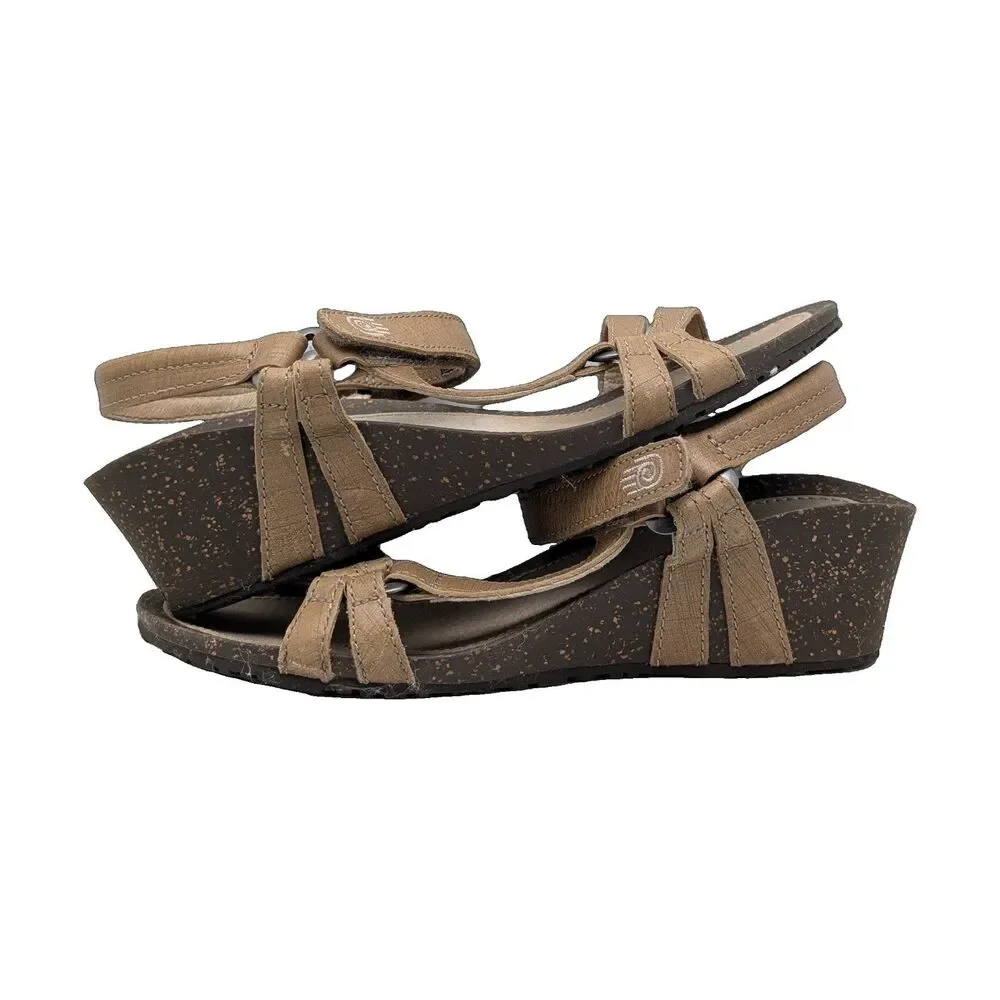 Teva Madera Wedge Sandal Taupe Size Womens 6.5